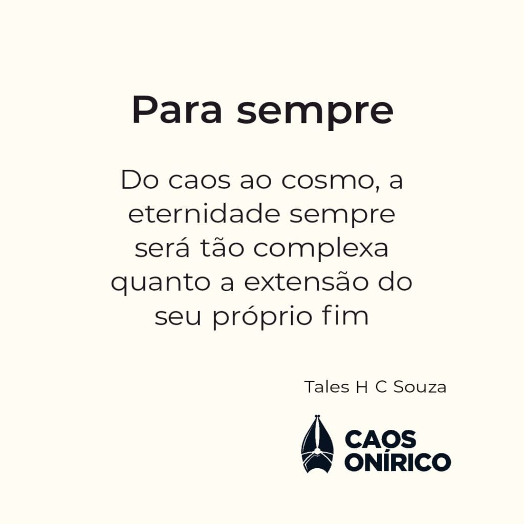 Frase sobre a eternidade 